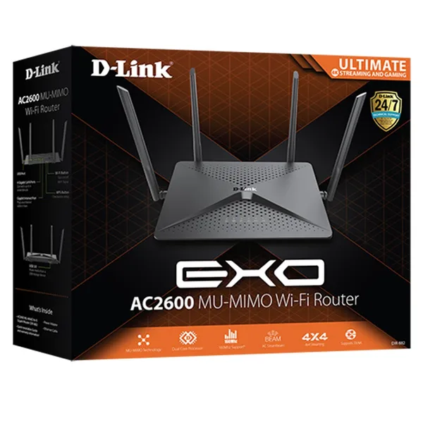D-Link DIR-882 EXO AC2600 MU-MIMO Wi-Fi Router – View 3