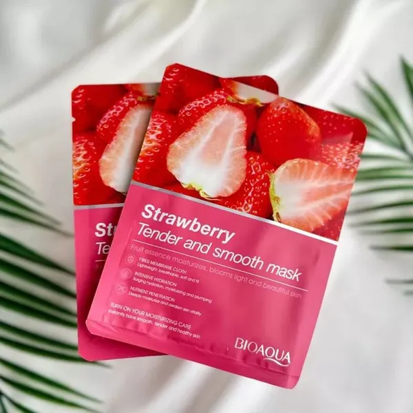 Bioaqua Strawberry Tender and Smooth Sheet Face Mask - 25g – View 4