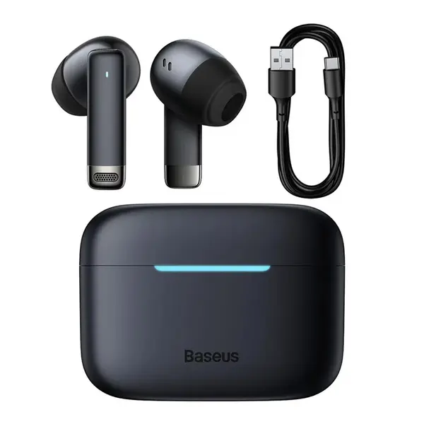 Baseus Bowie E9 TWS Wireless Bluetooth Earbuds – Color: Black – View 3