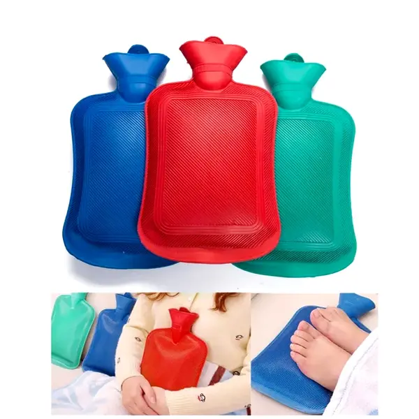 2000ml Rubber Small Portable Large Hand Warm Hot Water Bag Multicolor – View 2