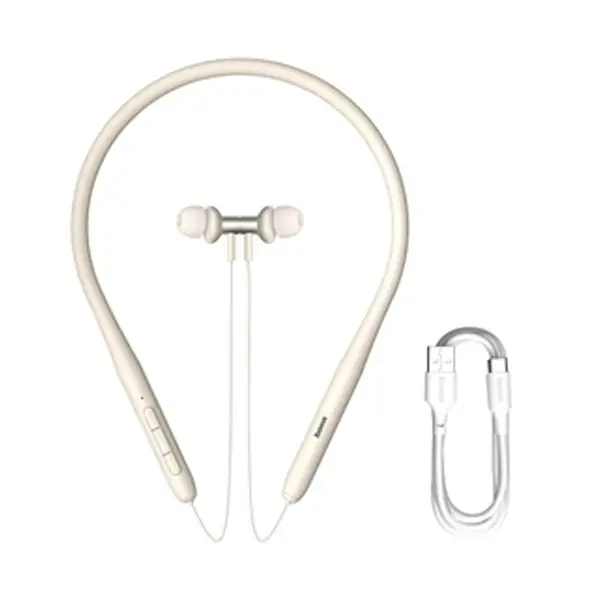 Baseus Bowie P1x Half-In-ear Neckband Earphone – Color: White – View 3