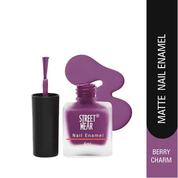 Street Wear Matte Nail Enamel Berry Charm Nail Polish – View 2
