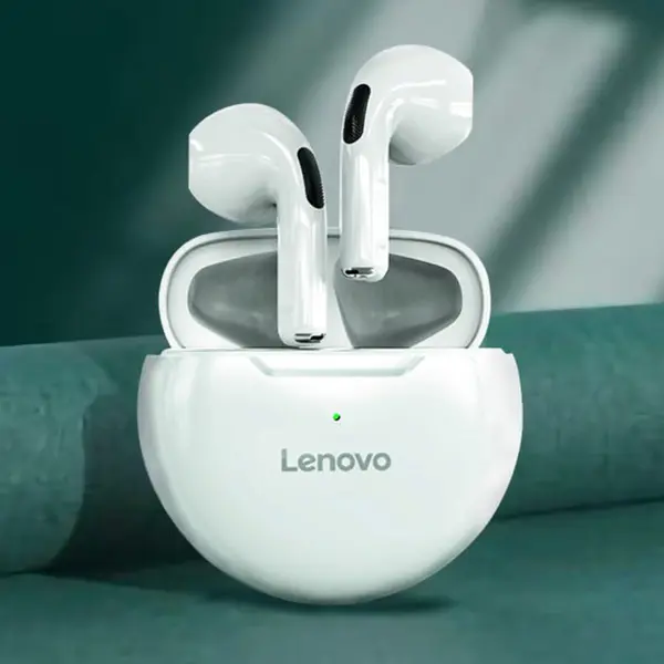 Lenovo HT38 True Wireless Bluetooth Earbuds – Color: White – View 3