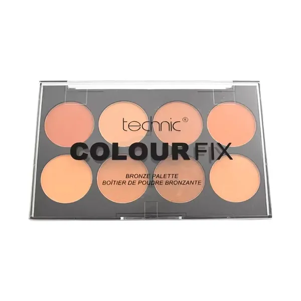 Technic 8 Colour Fix Bronze Powder Palette Eyeshadow – View 4