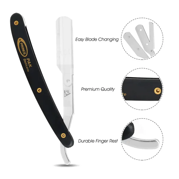 Prince Stainless Steel Professional Shaving Razor – View 2