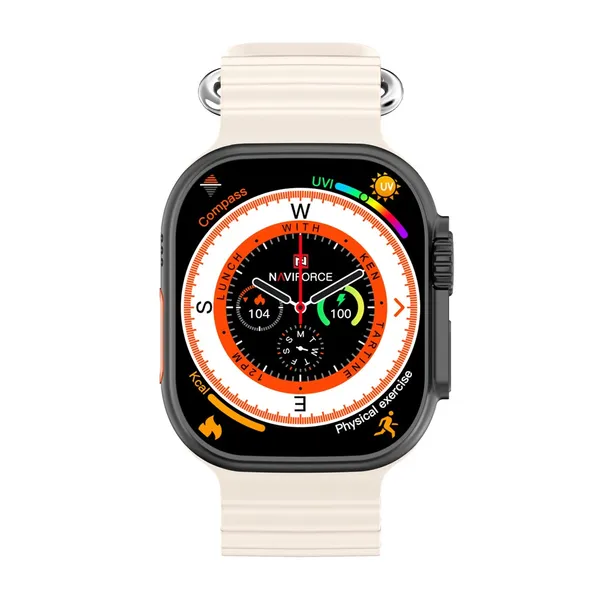 Naviforce NT13 Bluetooth Calling Smart Watch – Color: White – View 2