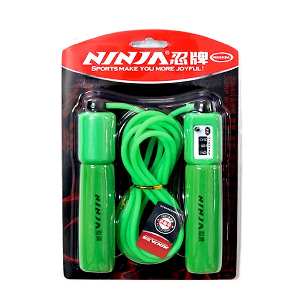 Ninja Get Fitness Anytime & Anywhere Skipping Rope – Color: Green – View 1