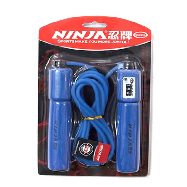 Ninja Get Fitness Anytime & Anywhere Skipping Rope – Color: Blue – View 1