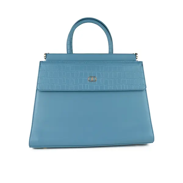 Moochie 0757CA42 Ladies Elegant Detailing Hand Bag – Color: White – View 1