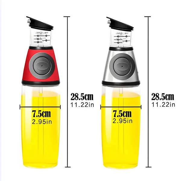 Press and Measure Oil And Vinegar Dispenser 500ML – View 4