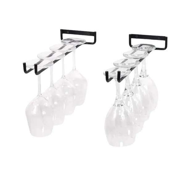Stemware Hanging Rack Glass Holder Storage Shelf Cup Hanger – View 2
