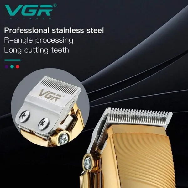 VGR V-280 10W USB Metal Electric Hair Clipper with LED Digital Display Trimmer – View 5