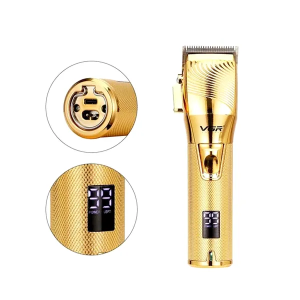 VGR V-280 10W USB Metal Electric Hair Clipper with LED Digital Display Trimmer – View 2