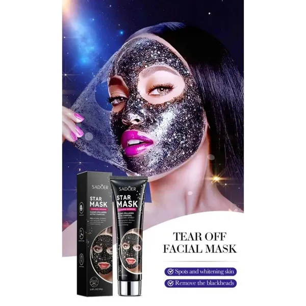 Sadoer Star Clear Collagen Active Charcoal Face Mask- 100g – View 3