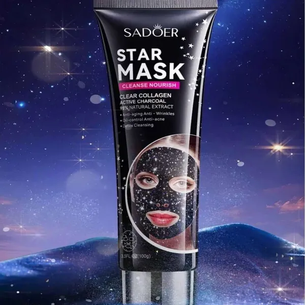 Sadoer Star Clear Collagen Active Charcoal Face Mask- 100g – View 4