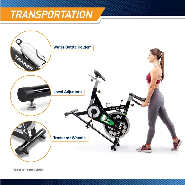 Marcy Club Revolution XJ-3220 Bike Cycle Trainer for Cardio Exercise, Multiple Colors Available – View 3