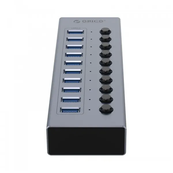 Orico BT2U3-10AB Multi-Port Hub With Individual Switches – View 2