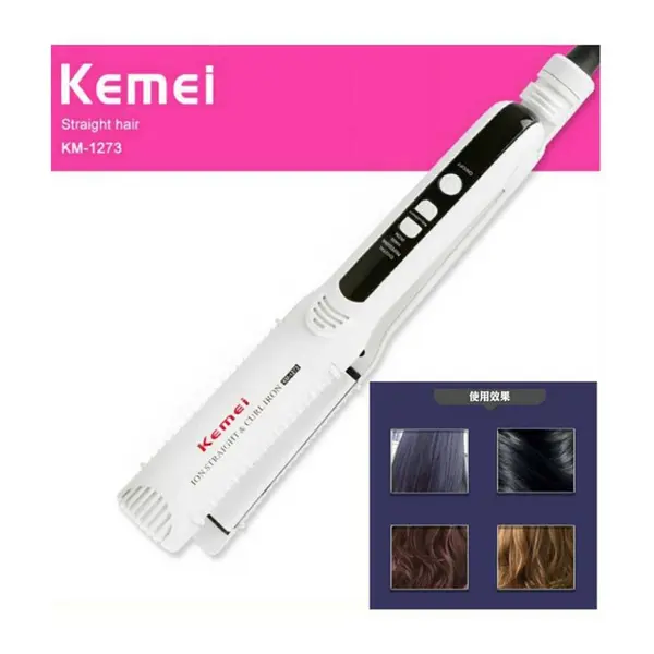 Kemei KM-1273 Selfie Straightener Hair Straightener for Women – View 2
