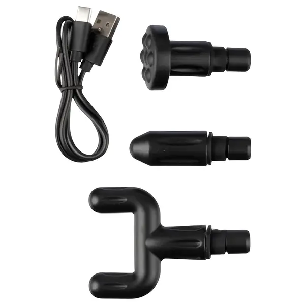 Deep Tissue Pain Relief Mini Electric Massage Gun – Color: Black – View 3