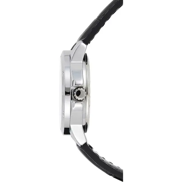 CASIO LTP-V004L-1BUDF Classic Leather Strap Stainless Steel Women's Analog Quartz Watch – Dial Color: Black, Strap Color: Black – View 2