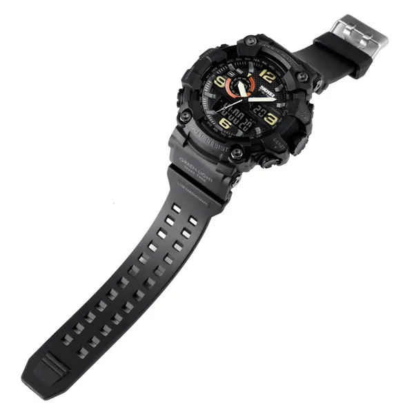 SKMEI 1520 Multifunction LED Light Waterproof Sport Men's Watch – Dial Color: Black, Strap Color: Black – View 5