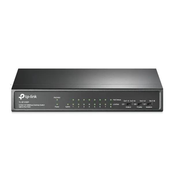 TP-Link TL-SF1009P 9-Port Network Switch – View 2
