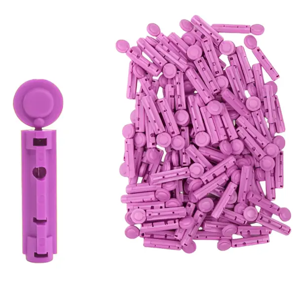 AUVON Universal Lancet Device for Blood Sugar Test with 100× Lancets – View 2