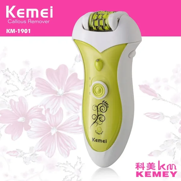 Kemei KM-1901 Rechargeable Hair Removal 2 in 1 Lady Epilator – View 5