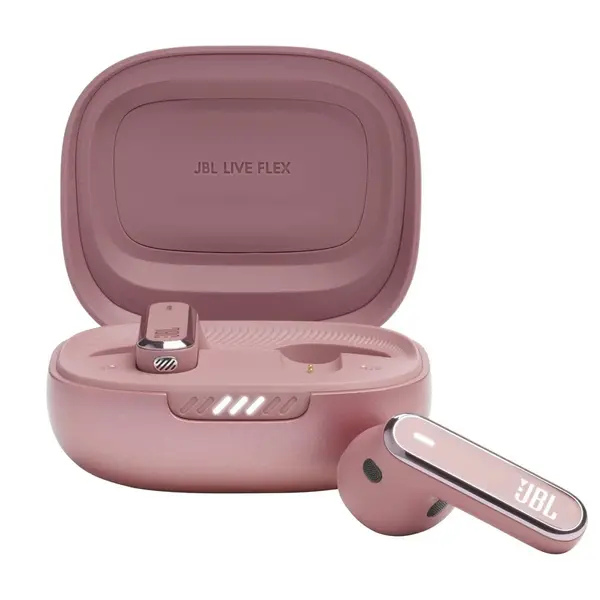 JBL Live Flex ANC True Wireless Earbuds – Color: Pink – View 1