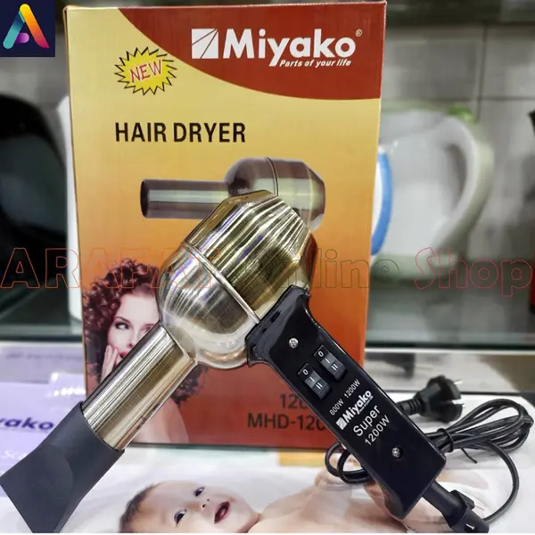 Miyako MHD-1200 Essential Dry Care Hair Dryer For Women – View 3