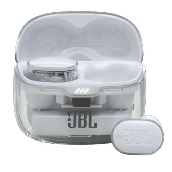 JBL Tune Buds Ghost Edition True Wireless Earbuds – Color: White – View 1