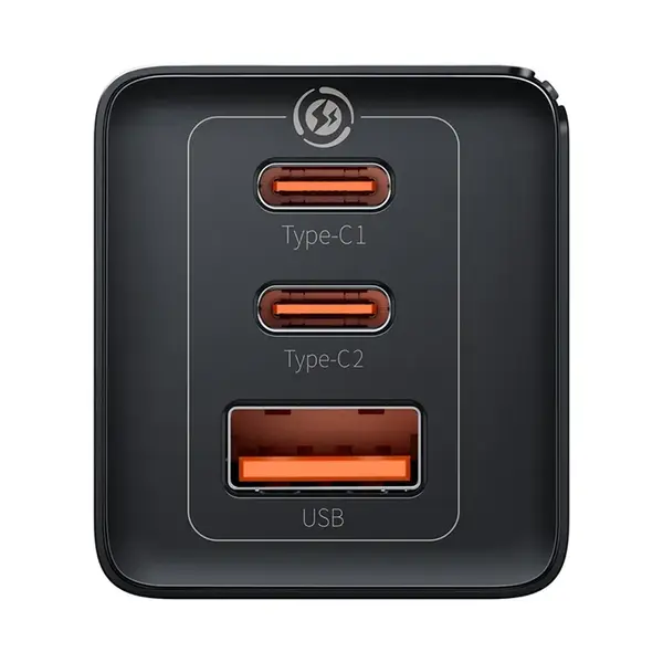 Baseus GaN5 Pro 65W Universal Compatibility Fast Charger  – Color: Black – View 1