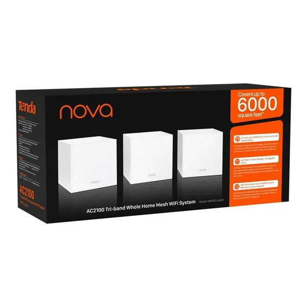 Tenda Nova MW12 AC2100 Tri-band Mesh Router (3 Pack) – View 3