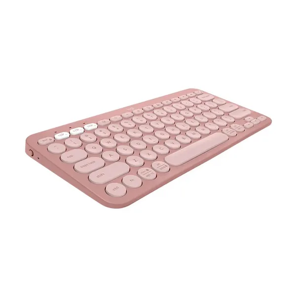 Logitech K380S PEBBLE KEYS 2 Multi-Device Wireless Keyboard – Color: Pink – View 2
