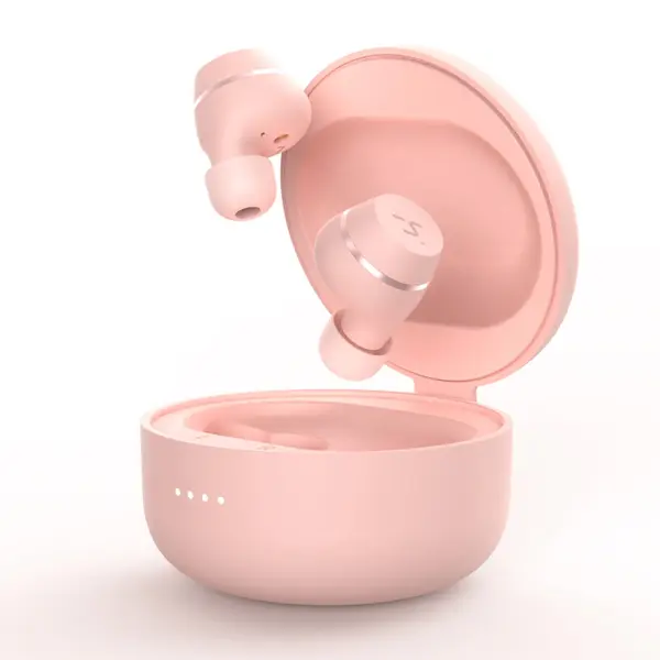 Havit Hakii Moon True Wireless Bluetooth Earbuds – Color: Pink – View 2