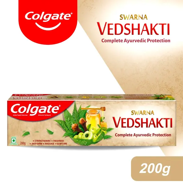 Colgate Swarna Vedshakti Freshness Toothpaste 200g – View 3