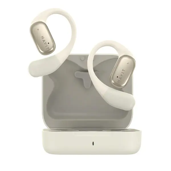 Havit OWS902 Open Ear True Wireless Earbuds – Color: White – View 2