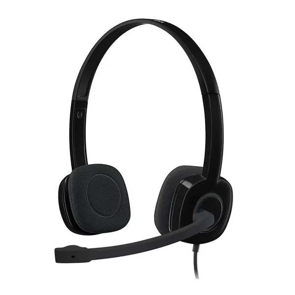 Logitech H151 Stereo Headset (One port) – Color: Black – View 1