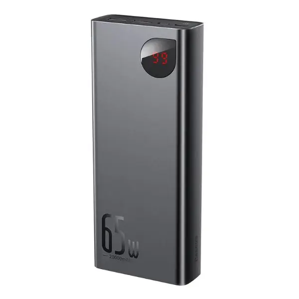 Baseus PPIMDA-D01 Digital display 20000mAh 65w Quick Charge Power Bank – Color: Black – View 1