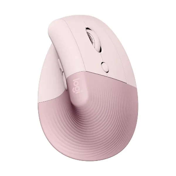 Logitech Ergo Series Lift Vertical Ergonomic Wired Mouse – Color: Pink – View 1
