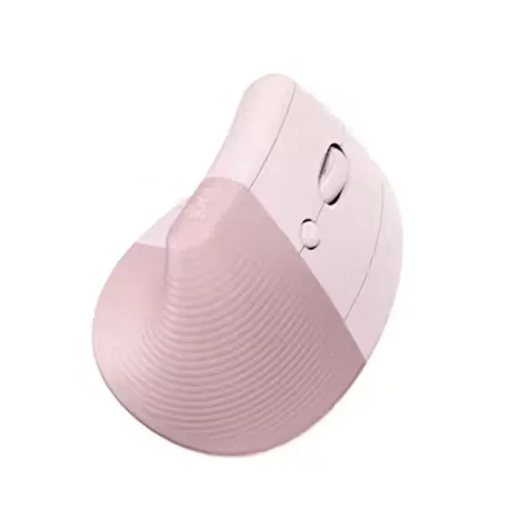 Logitech Ergo Series Lift Vertical Ergonomic Wired Mouse – Color: Pink – View 3