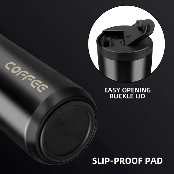 Double 650ml Wall Stainless Steel Insulated Thermal Vacuum Coffee Flask – View 3