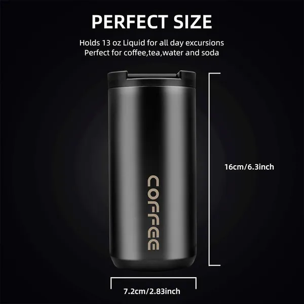 Double 650ml Wall Stainless Steel Insulated Thermal Vacuum Coffee Flask – View 5