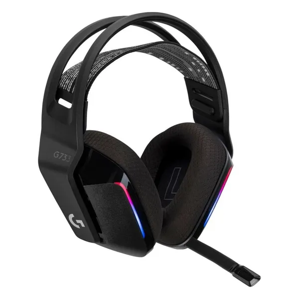 Logitech G733 LIGHTSPEED Wireless RGB Gaming Headset – Color: Black – View 3