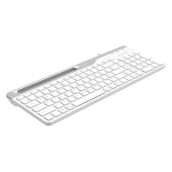 A4TECH FK25 Fstyler Wired Keyboard with Mobile Stand – Color: White – View 3