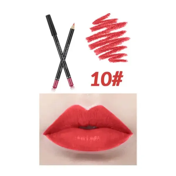 Vibely 10 Waterproof And Non-sticky Lip Liner Pencil – View 2