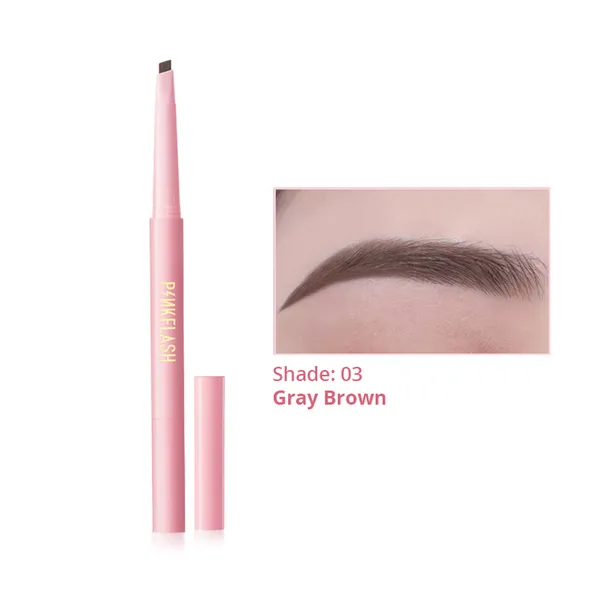 PINKFLASH PF-E09 Waterproof Auto Eyebrow Pencil 03 Gray Brown  – View 1