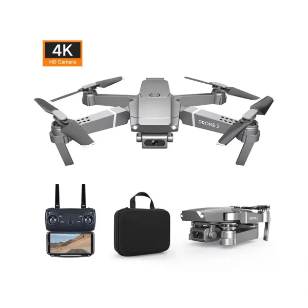 E68 4K Camera Foldable RC Toy Drone – View 2