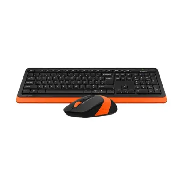 A4TECH FG1010 Wireless Keyboard Mouse Combo with Bangla – Color: Orange – View 3