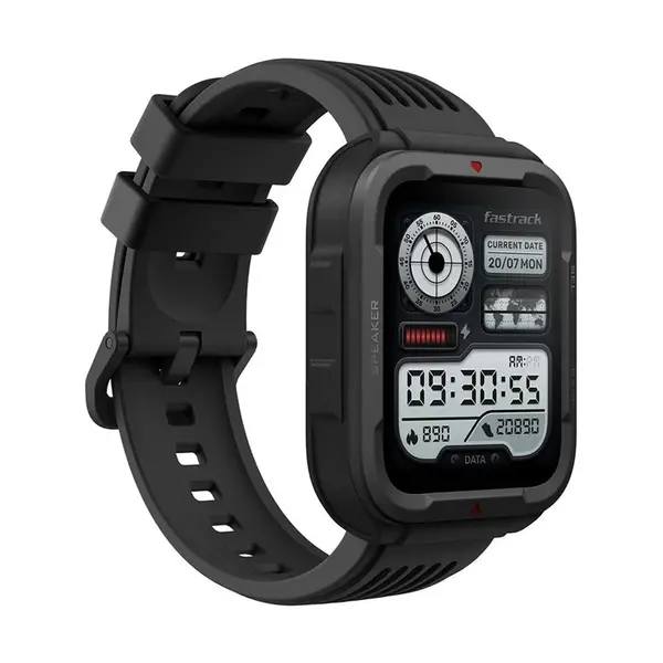 Fastrack Active Rugged Bluetooth Calling Smartwatch – Color: Black – View 1